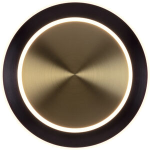 Saturn LED 4 inch Antique Brass and Black Bronze Wall Sconce Wall Light