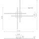 Vega Minor LED 31.25 inch Black Flush Mount Ceiling Light