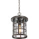 Crusade 1 Light 10 inch Palladian Bronze Outdoor Hanging Lantern