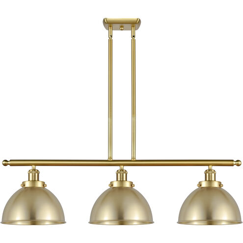 Ballston Urban 3 Light 36 inch Satin Gold Island Light Ceiling Light