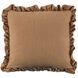 Betty 20 X 20 inch Brown Cushion