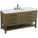 Karson 60 X 34 inch Chestnut Brown Bathroom Vanity Cabinet