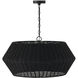 Boca 6 Light 29.5 inch Matte Black Pendant Ceiling Light