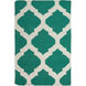 Frontier 36 X 24 inch Emerald, Khaki Rug