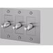 3G 100-120 Steel Dimmer Switch, LED