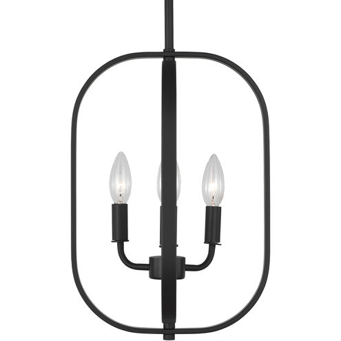 Loretto 3 Light 10.88 inch Midnight Black Chandelier Ceiling Light