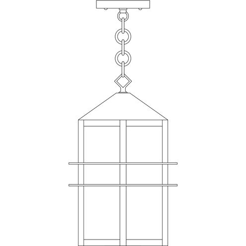 Bexley 1 Light 5 inch Pewter Pendant Ceiling Light in Clear
