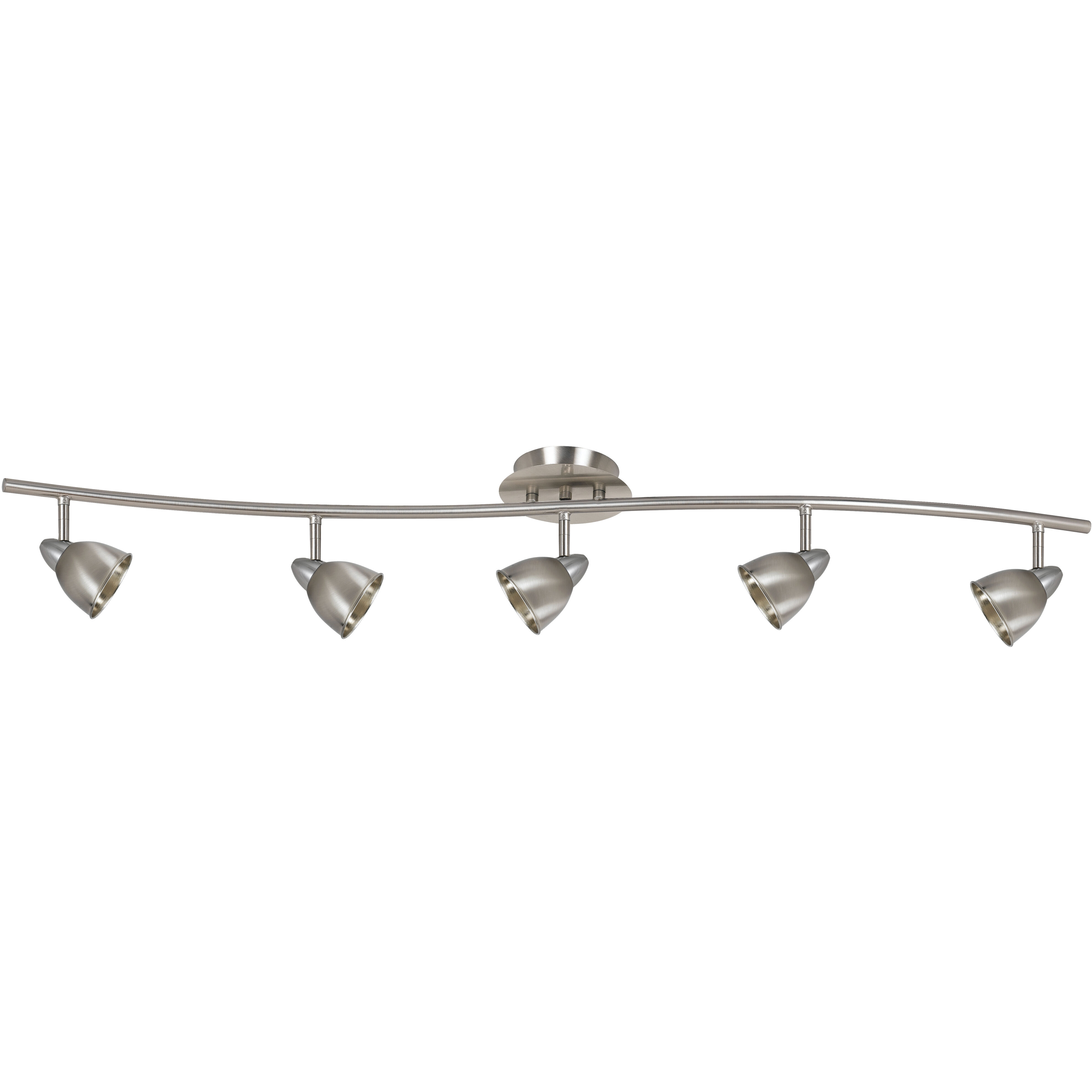 Serpentine 5 Light 120V Dark Bronze Rail Fixture Ceiling Light