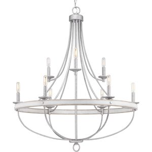 Camps Bay 9 Light 35 inch Galvanized Chandelier Ceiling Light