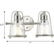 Conway 2 Light 15 inch Brushed Nickel Bath Vanity Wall Light