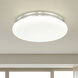 Soleil 1 Light 20 inch Brushed Nickel Flush Mount Ceiling Light