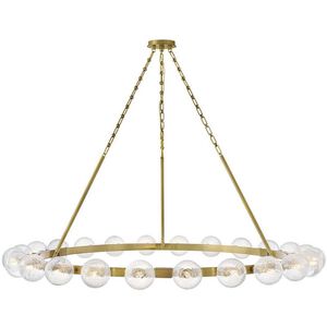 Coco 24 Light 59.75 inch Lacquered Brass Chandelier Ceiling Light