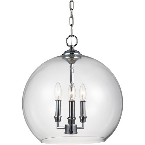 Sean Lavin Lawler 3 Light 16 inch Chrome Pendant Ceiling Light
