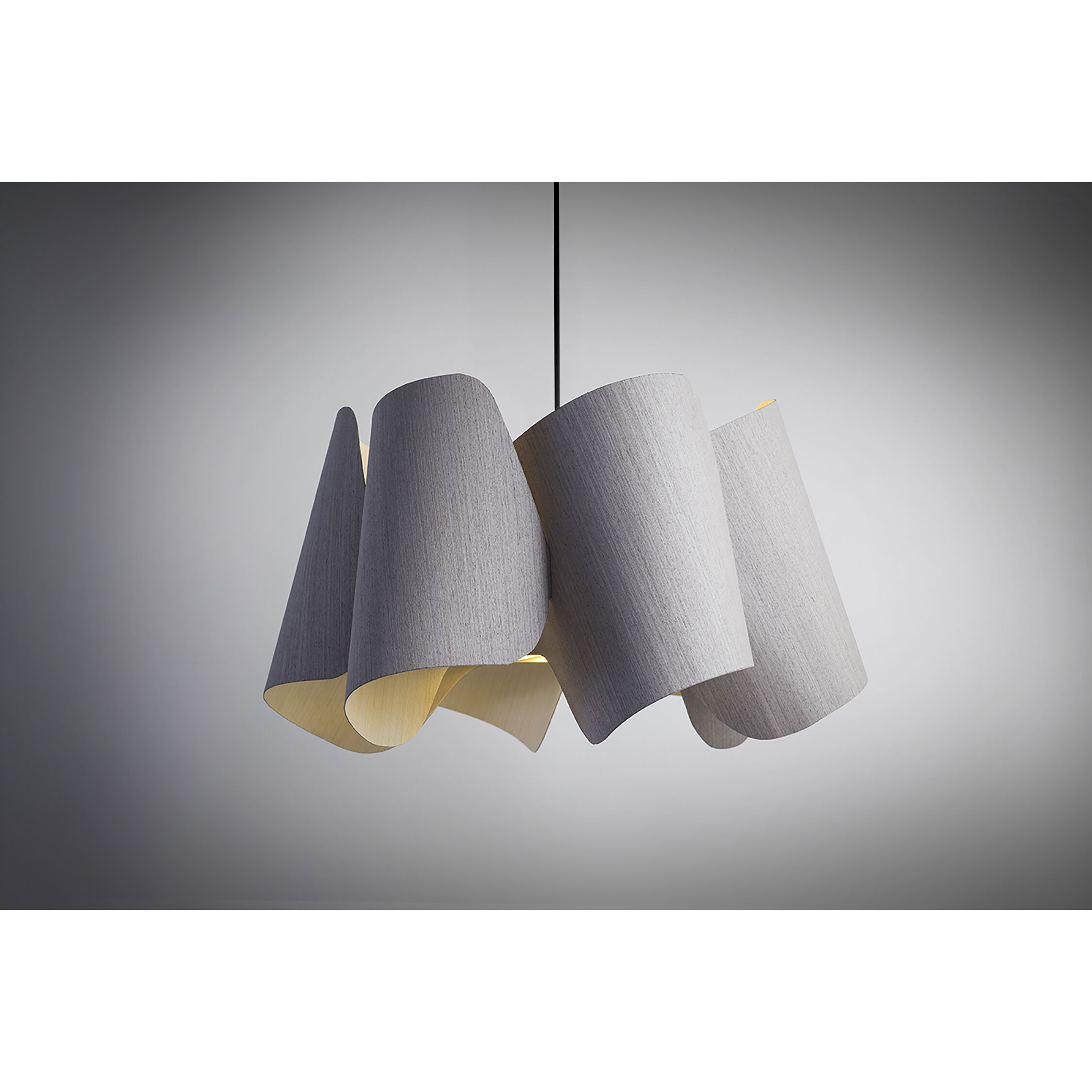 Camila 1 Light 26.4 inch Grey Oak Pendant Ceiling Light in Grey Oak/Ash, WEP Collection