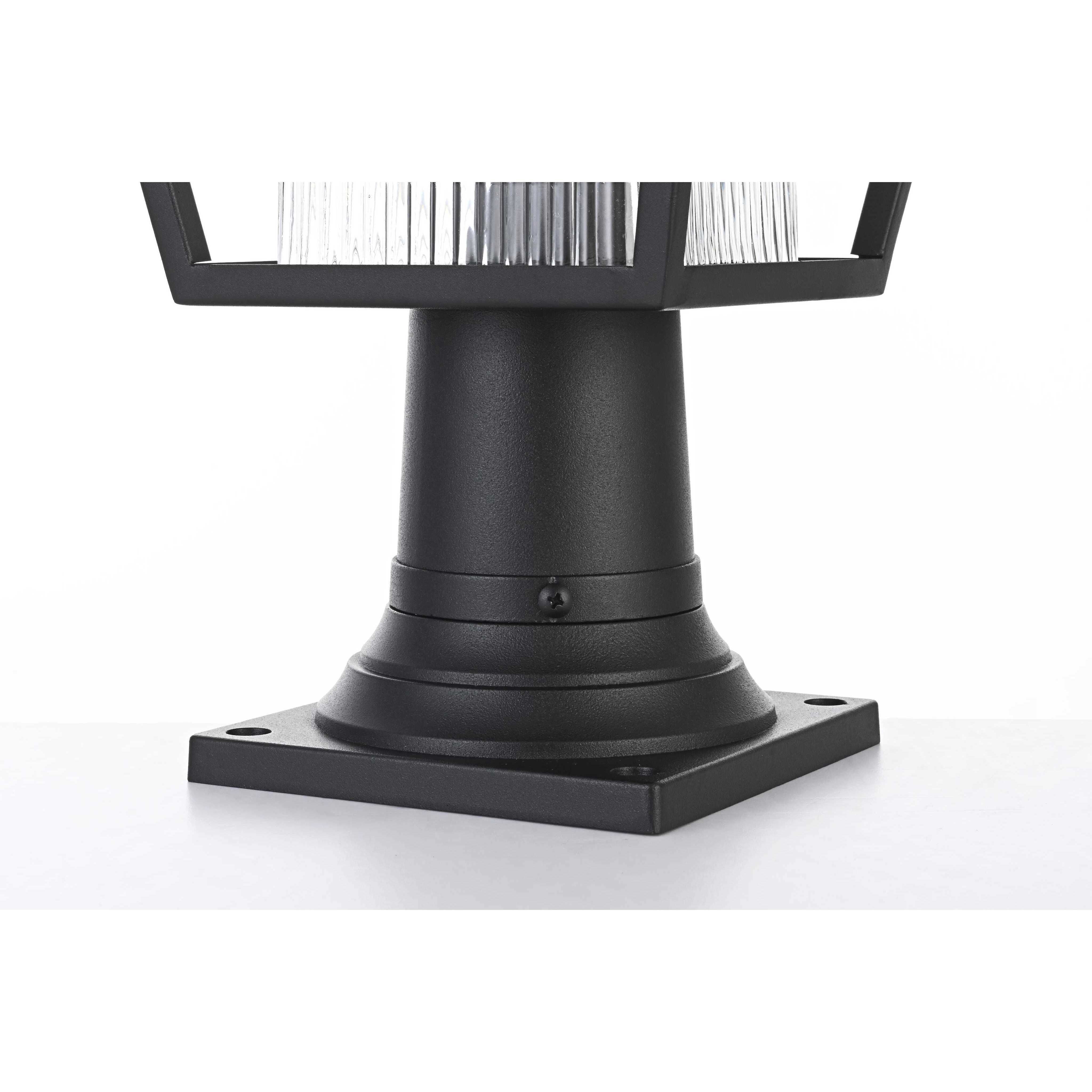 Gaul 1 Light 17 inch Black Outdoor Post Light