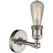 Franklin Restoration Bare Bulb LED 4.5 inch Brushed Satin Nickel Sconce Wall Light