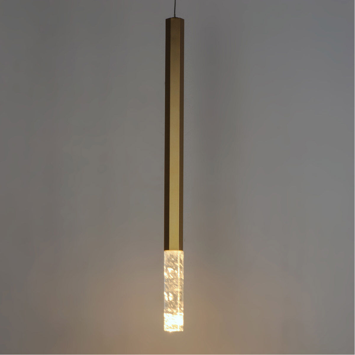 Diaphane LED 1.5 inch Gold Single Pendant Ceiling Light