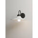 Dockside 1 Light 8.5 inch White/Black Outdoor Wall Mount in White and Black
