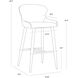 Evora 40.5 inch Milliken Cognac Barstool