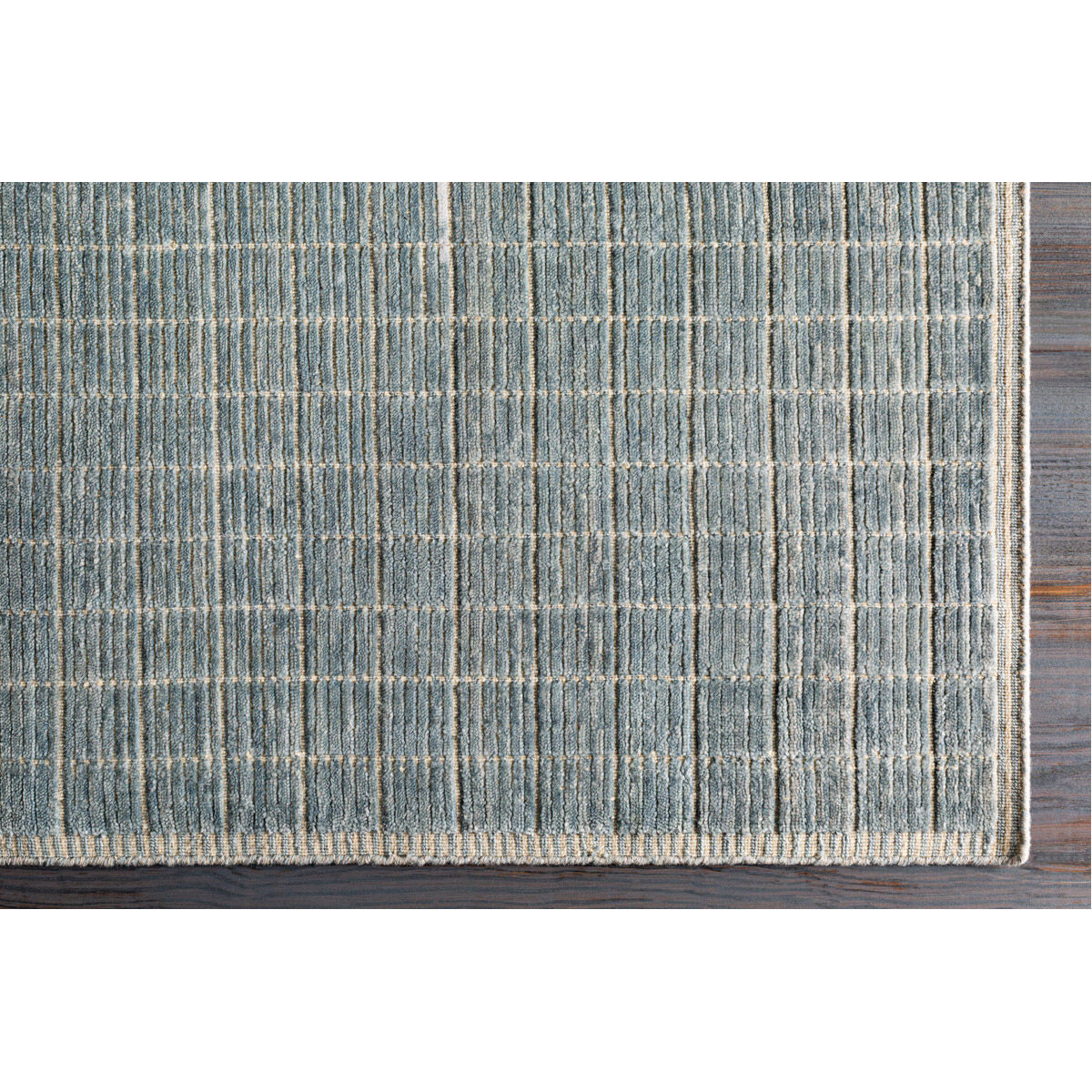 Carre 36 X 24 inch Denim Rug in 2 x 3, Rectangle