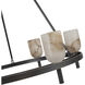 Lucian 6 Light 31.5 inch Urban Bronze/Alabaster Chandelier Ceiling Light in Alabaster Shade