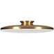 Skye LED 19 inch Satin Brass Flush Mount Ceiling Light