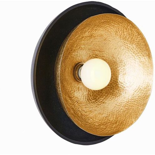 Amani Blackened Iron Flush Mount Ceiling Light
