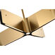 Canada LED 25 inch Brass LED Chandelier Ceiling Light