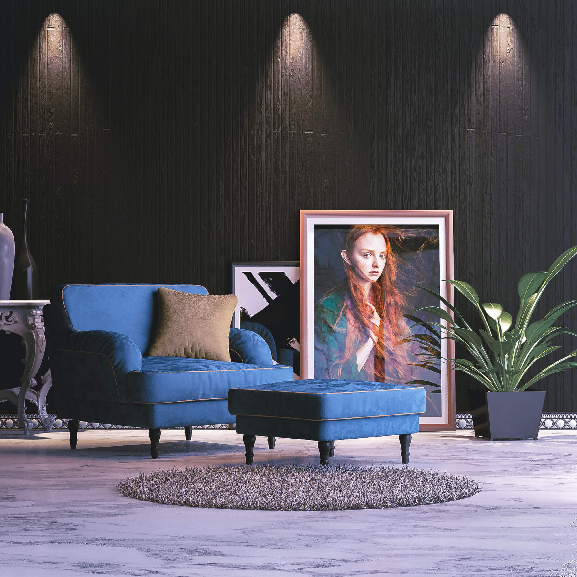 Revolve Black Regressed, Gimbal Downlight