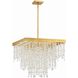 Winham 8 Light 22 inch Antique Gold Chandelier Ceiling Light