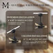 Atlas Alessandra 56 inch Matte Black with Light Maple Tone Blades Transitional Ceiling Fan