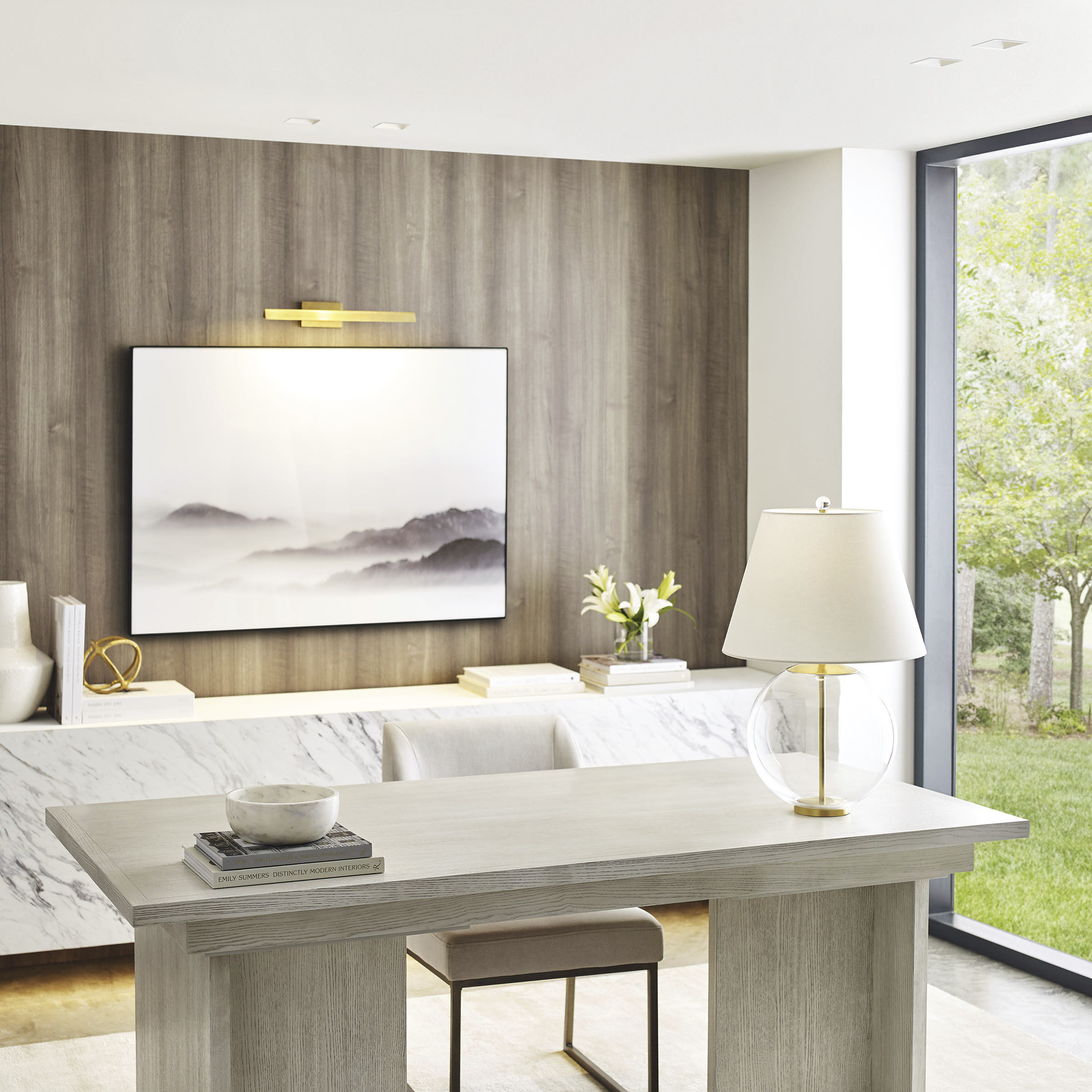 AERIN Morton 24.5 inch 100.00 watt Clear Glass Table Lamp Portable Light