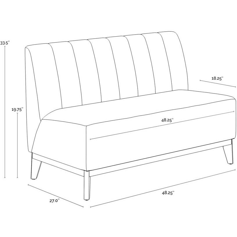 Kosovo Natural / Copenhagen White Banquette