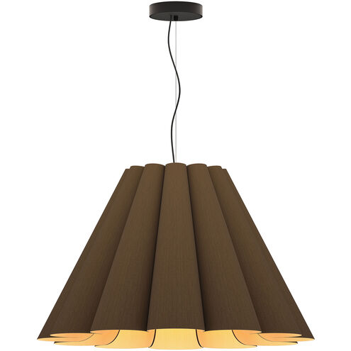 Lora 31.5 inch Ebony Pendant Ceiling Light in Ebony/Ash, 32 in, WEP Collection