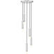 Stari 5 Light 12 inch Brushed Nickel Chandelier Ceiling Light