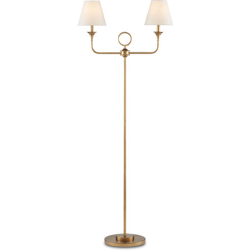 Nottaway 65 inch 60.00 watt Brass Floor Lamp Portable Light