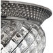 Plantation 2 Light 12 inch Polished Antique Nickel Indoor Bath Flush Mount Ceiling Light