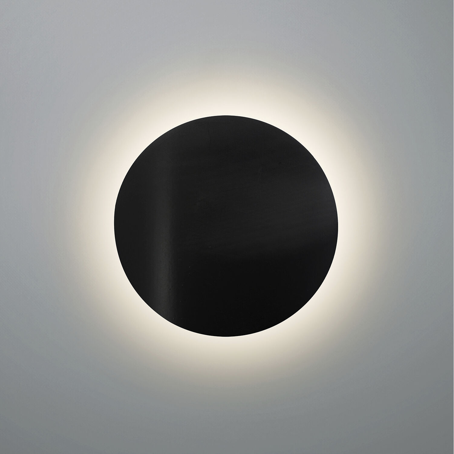 Ambiance Collection - Backlit Wall Sconce Wall Light in Carbon Matte Black, 10W x 10H, Form+Finish+Function