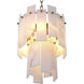 Acevedo 4 Light 12.99 inch Alabaster with Antique Brass Chandelier Ceiling Light
