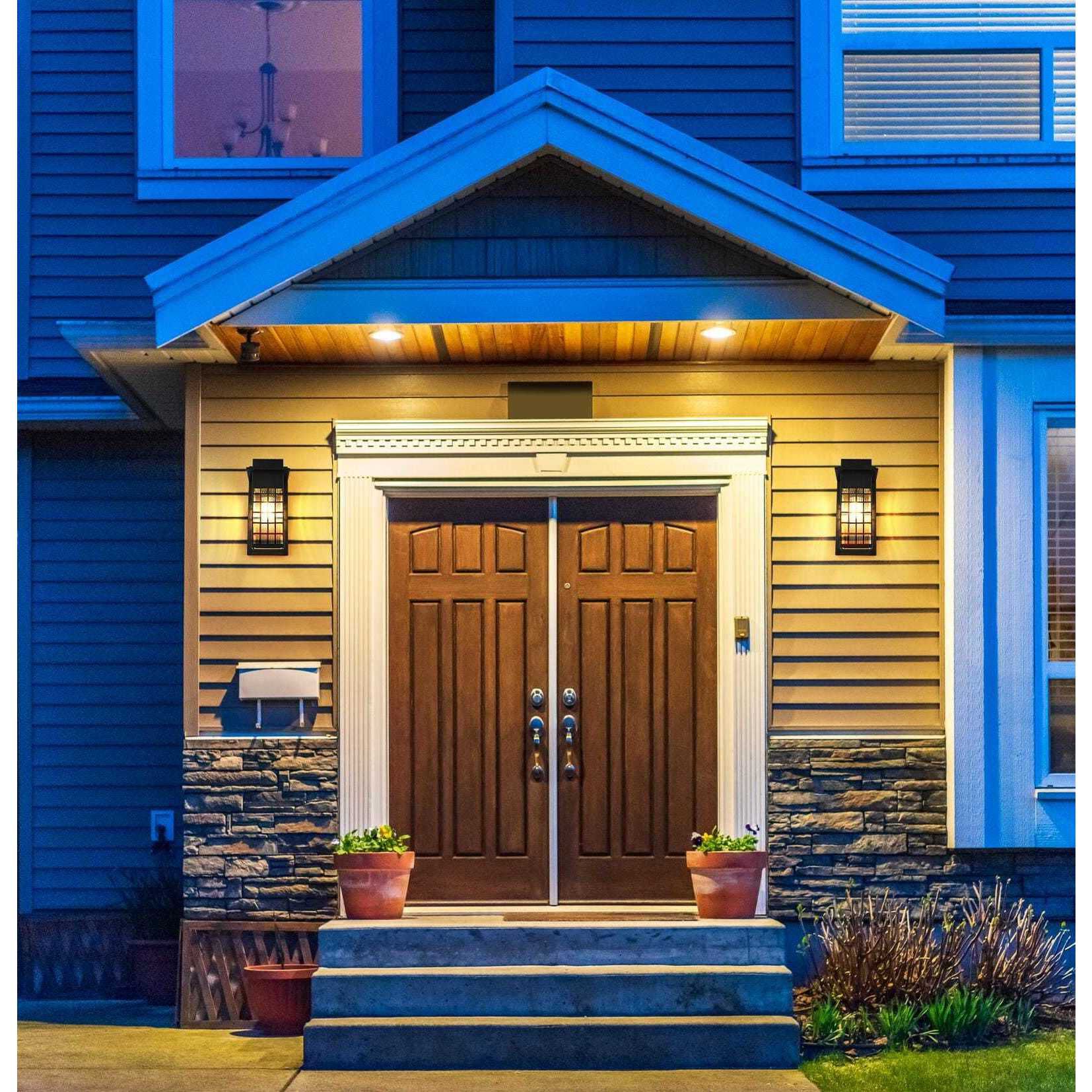 Palmer 1 Light 15 inch Black Outdoor Wall Sconce