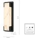 Standish 1 Light 16 inch Charcoal Black Outdoor Sconce