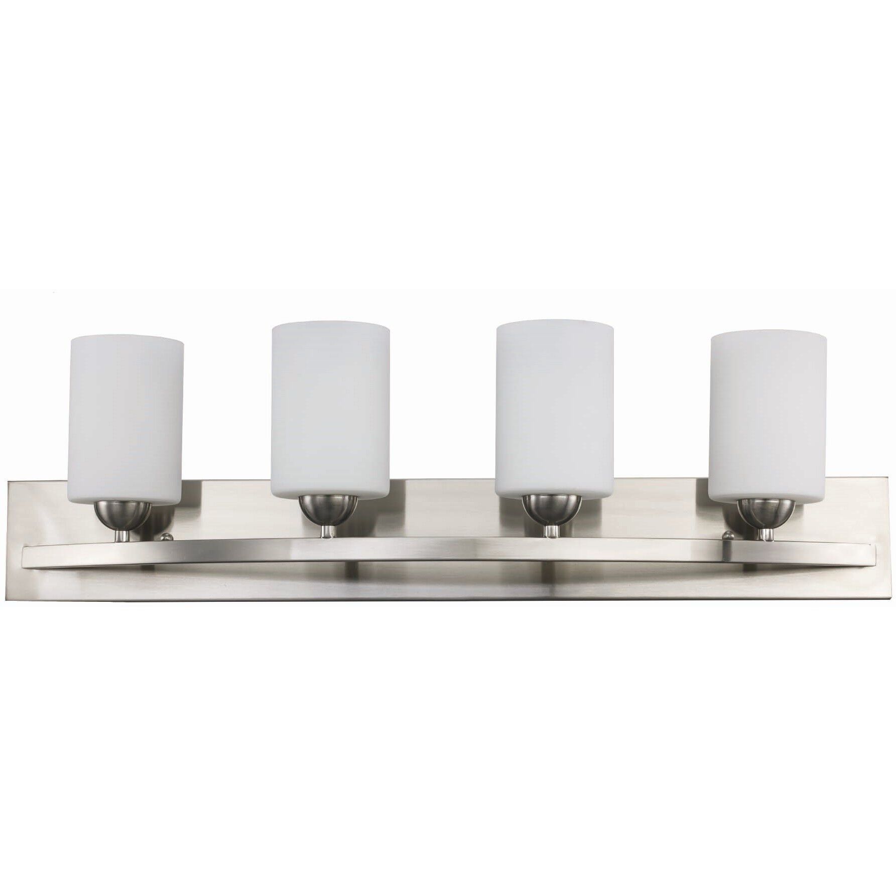 Moonlight 4 Light 31 inch Brushed Nickel Reversible Bath Vanity Bar Wall Light