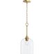 Ilia 1 Light 8 inch Brushed Gold Pendant Ceiling Light