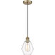 Edison Cindyrella LED 6 inch Antique Brass Mini Pendant Ceiling Light