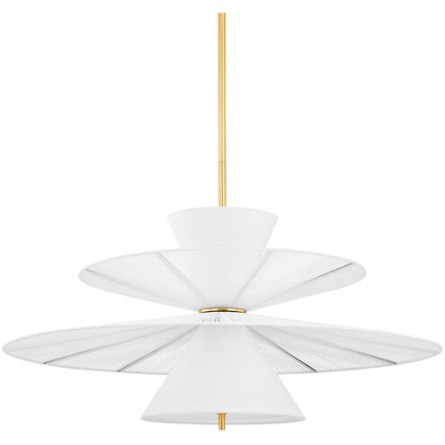 Esperance 2 Light 42.25 inch Aged Brass Chandelier Ceiling Light