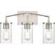 Beverlly 3 Light 20 inch Brushed Nickel Bathroom Vanity Light Wall Light