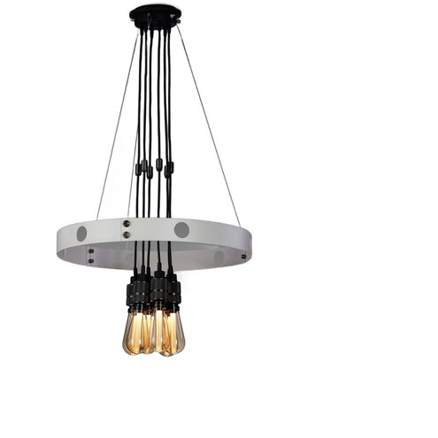 Hero LED 31.5 inch Stone / Smoked Bronze Chandelier Ceiling Light