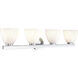 Apria 4 Light 33 inch Polished Chrome Bathroom Vanity Light Wall Light