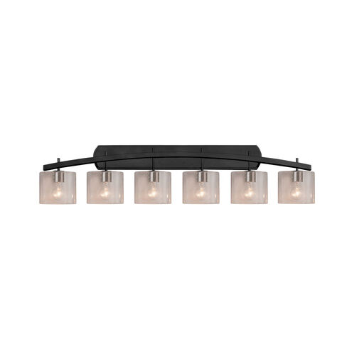 Fusion 55.5 inch Matte Black Bath Bar Wall Light