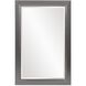 Avery 42 X 28 inch Glossy Charcoal Wall Mirror